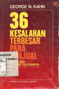 36 Kesalahan Terbesar para Penjual Dan Cara Membetulkannya