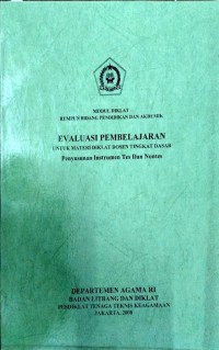 Evaluasi pembelajaran untuk materi diklat dosen tingkat dasar