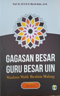 Gagasan besar guru besar UIN Malang Jilid 1