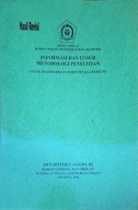 Informasi dan unsur metodologi penelitian