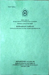 Pendalaman materi kerajinan tangan