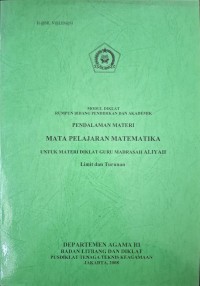 Pendalaman materi mapel Matematika limit dan turunan