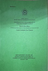 Penerapan dan pengembangan mapel Matematika guru MTs