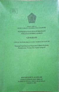 Penerapan dan pengembangan strategi mapel geografi